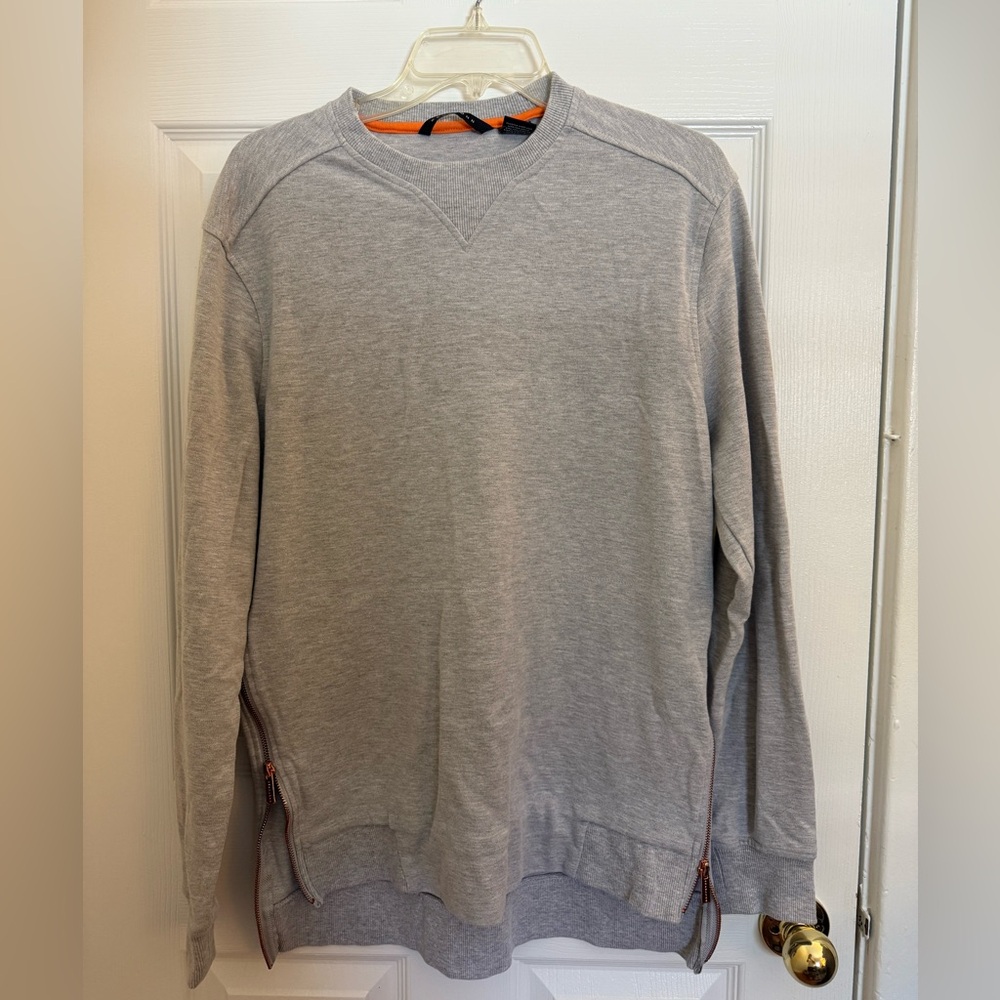 Sean John Light Gray Crewneck Sweater